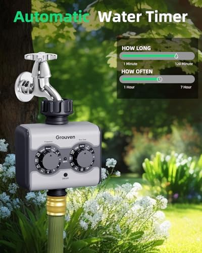 Garden Sprinkler Timer Brass Inlet Ball Valve Zero Pressure Water Timer - Image 3