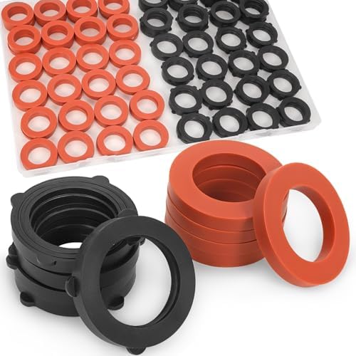 112 Pcs Garden Hose Washers Rubber for Standard 3/4 Inch Water Hose by NBRINGO