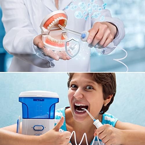 BBTO Oral Hygiene Accessories Standard Water Hose Plastic Handle with Water Flosser Replacement Jet Tip, Compatible with Waterpik Oral Irrigator WP-100 WP-300 WP-660 WP-900 (4 Pieces) - Image 6