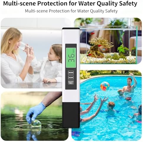 Digital TDS Meter for Drinking Water, 2025 New Water Tester 4 in 1 TDS, EC & Temperature Meter, Accurate & Reliable 0–9990 PPM Meter, Ideal for Aquariums, Swimming Pool, RO/DI System, Hydroponics - Image 5