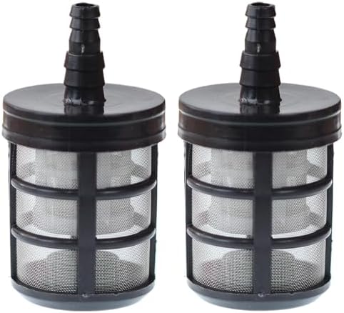 Double-Layer Stainless Steel Heavy Duty Garden Hose Filter Strainer - 3/8" & 1/2" Barb Connectors for Water Pumps, Sprayers, Car Wash, Oil Pumps (2-Pack) by Unknown
