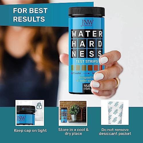 JNW Direct Water Hardness Test Strips for Home Water - 150 Strips Kit - Image 6