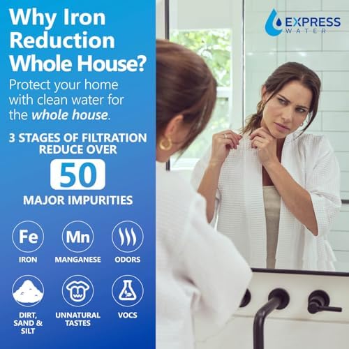 Express Water Whole House Water Filter System, Iron & Manganese, 3-Stage - Image 3