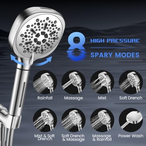 Filtered Shower Head with Handheld, High Pressure ShowerHead - Image 5