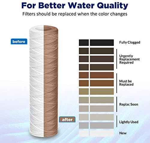 Membrane Solutions 20 Micron 10"x2.5" String Wound Whole House Water Filter - Image 6