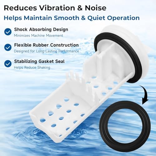 WH23X38617 Drain Pump Filter Gasket Compatible with GE Washer GFQ14ESSN1WW - Image 5