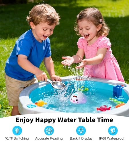 Pircaath Baby Bath Toy Sprinkler with Thermometer, Temp Alarm & Backlit - Image 6
