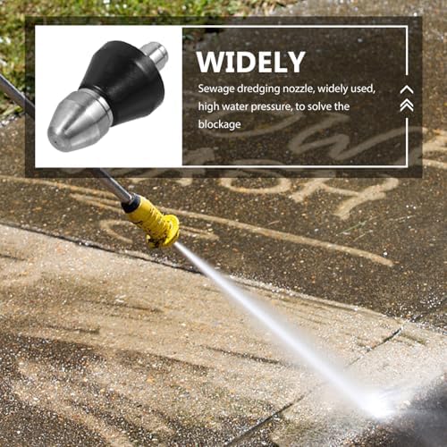 2 Pcs Sewer Nozzle, Sewer Cleaning Tool High-Pressure Nozzle for Drain and Pipe Cleaning - Image 5