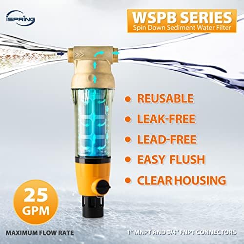 iSpring WSP100B Big Spin Down Sediment Filter, Sediment Buster, 100 Micron - Image 3