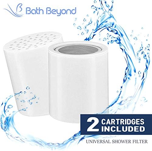 15-Stage Shower Filter Replacement Cartridge (Pack of 2) Shower Filter w/Vitamin C for Hard Water - Shower Water Filter Removes Chlorine Fluoride/Improves Condition of Your Skin, Hair - Image 4