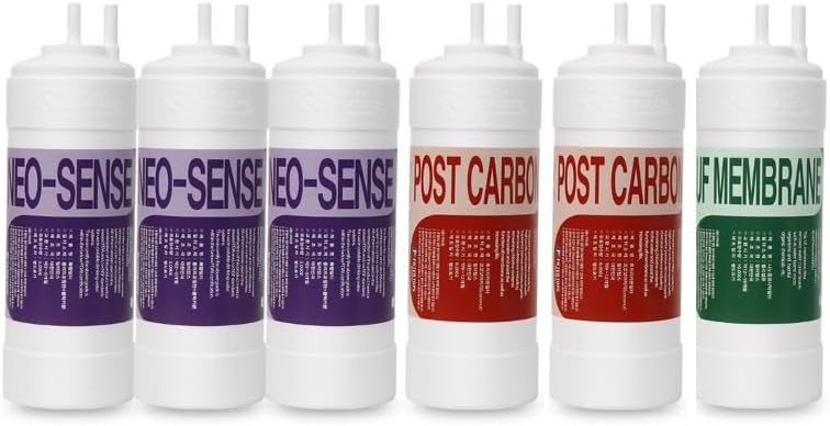 Water Replacement Filter SET for Cuckoo CPFS-12M0803 CPFS-MN031 CP-MN031 CP-MN031BK CP-MN031US CPFS-MN031US CP-M011 CP-M011B CP-M011L CP-M011P CP-M011W CP-M021 CP-M021B CP-M021L for Cookoo by Unknown