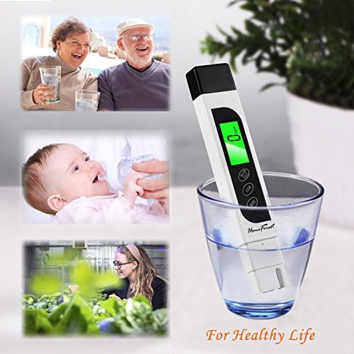 HoneForest TDS Meter, Digital Water Tester - Accurate and Reliable, Measures TDS, EC & Temperature (°F/°C), 0-9990ppm, Water Test Meter for Drinking Water, RO/DI System, Aquariums, etc​​ - Image 4
