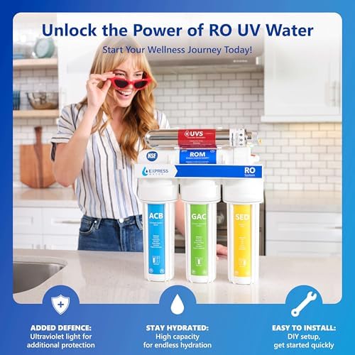 Express Water ROUV10M, 6-Stage RO Water Filter System, UV Filter, 100 GPD - Image 2