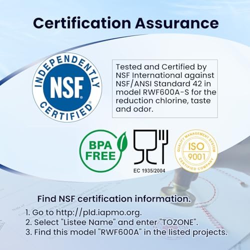 GOLDEN ICEPURE RWF0600A Refrigerator Water Filter Replacement for HDX FMG-1, MWFP, MWFA, PL-100, WFC1201, RWF0600A, PC75009, RWF1060, 197D6321P006, GSE25GSHECSS, Kenmore 469991 Refrigerator Cartridge - Image 2