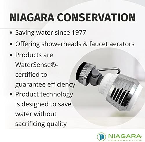Dual Spray Swivel Faucet Aerator - Niagra Conservation | Sink Faucet Aerator with Low 1.5 GPM Flow Rate | (N3115P-FC) - Image 2
