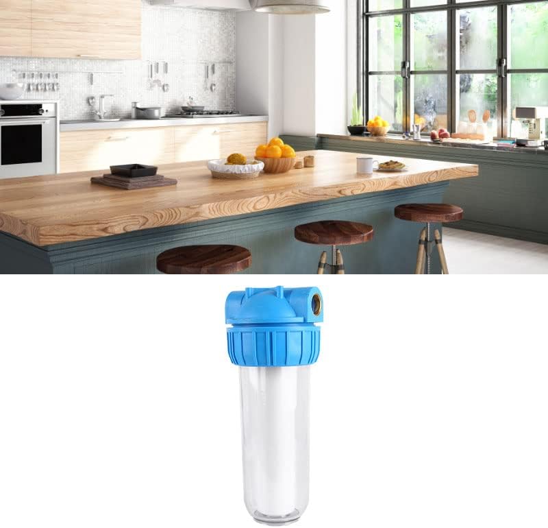 Clear Water Filter Housing 1in Brass Port for Sediment Removal 10in - Image 2