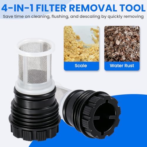 H98-510-S Tankless Water Heater Filter Kit for Rinnai Tankless Water Heater (2 Tankless Water Heater Inlet Screen Assemblies+1 Filter Removal Tool, 2 Removal Wrenches ） - Image 7
