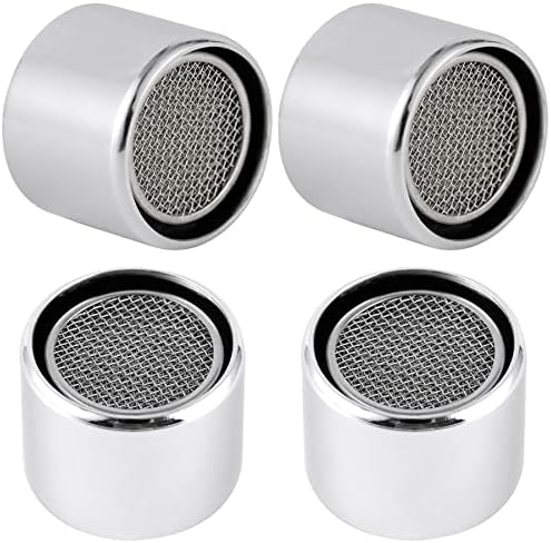 4-Pack Stainless Steel Faucet Aerator, 55/64" Female Faucet Adapter, Chrome by iFealClear