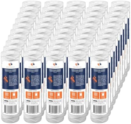 Aquaboon Whole House 5 Micron String Wound Sediment Water Filter 50-Pack by Aquaboon