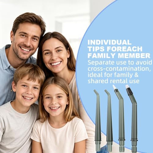 Replacement Tips for HUACO CARE Water Flosser (4 Classic Jet Tips) - Image 4