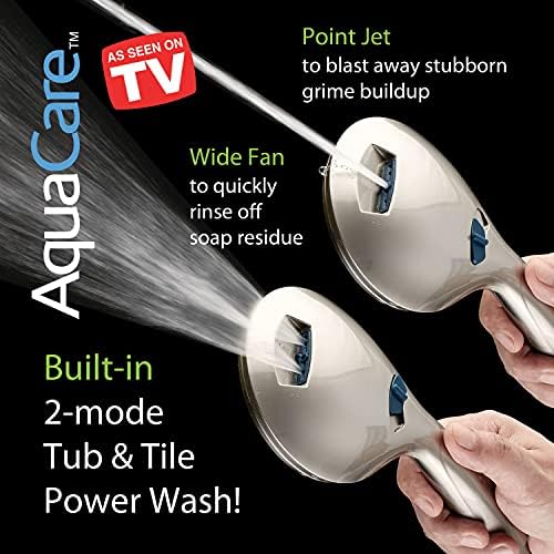 AquaCare 50-mode High Pressure 7 inch Shower Head Combo w/Dual Power Wash - Image 4