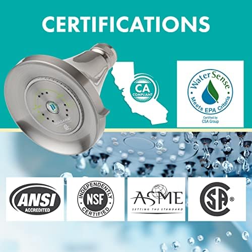 Niagra Conservation N3912BN Earth Luxe High Efficiency Showerhead, Brushed Nickel - Image 3