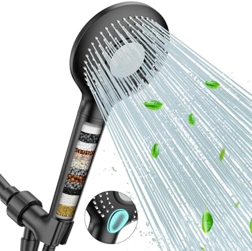 FEELSO Filtered Shower Head with Handheld, High Pressure Shower Filter Head by FEELSO