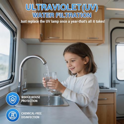 UV Water Filter Whole House, 3/4" MNPT 55W for Water Purification - Image 5