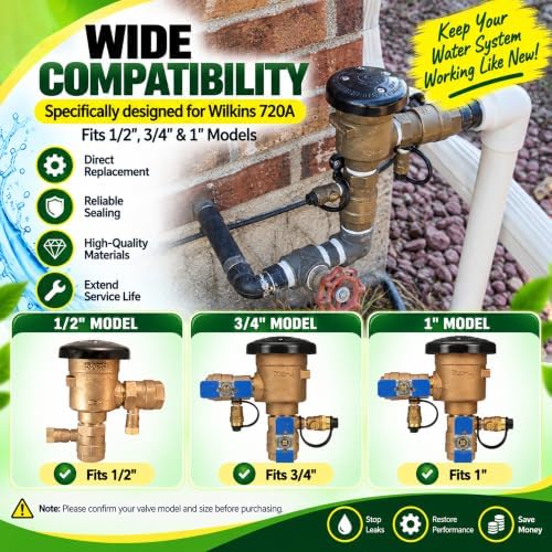 RK1-720AB Bonnet Repair Kit for 720A Backflow Preventer, 1/2", 3/4" & 1" - Image 4