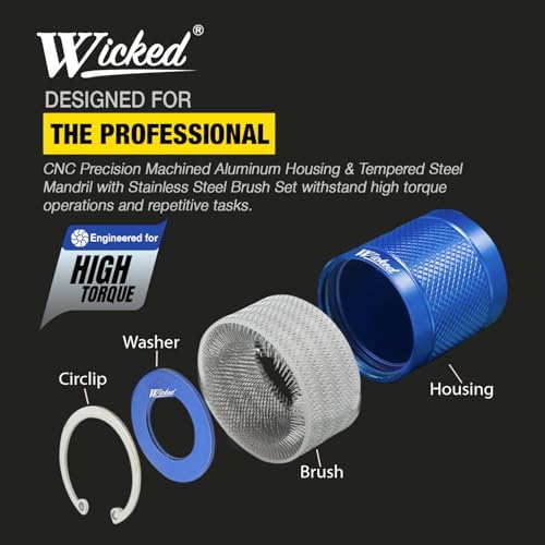 WICKED 1/2" & 3/4’’ Copper Pipe Cleaner, The Original Fully Repairable Extreme Duty Professional Plumber’s Tool Industrial Strength Aircraft Grade Aluminum Tradesmen Quality/Durability Double Set - Image 3