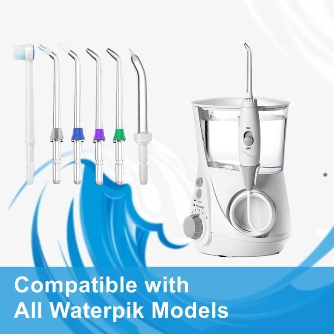 Flosser Replacement Tips for Waterpik Water Flosser, High-Pressure Water Flosser Tip Replacement, Compatible with Waterpik Oral Irrigator (6-P) - Image 4