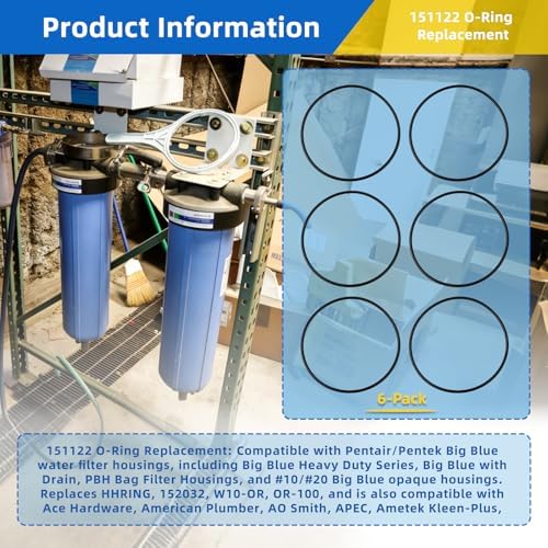 151122 O-Rings for Pentair Pentek Big Blue Water Filters(6 Pack) - Image 2