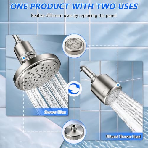 2 in 1 Shower Filter and Filtered Shower Head for Hard Water - Image 2