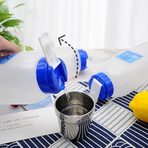 Angoily Cold Water Bottle 2 pack Large Capacity Juice Milk Storage Bottle Portable Plastic Water Pitcher for Travel Fitness Outdoor Use 8.07 X 3.14 X 3.14 in - Image 5