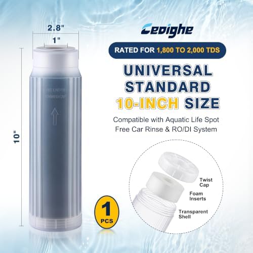 3-Stage RODI Filter Kit, Compatible with Aquatic Life, 10-Inch Replacement - Image 7