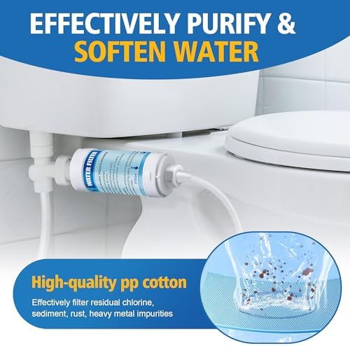 2 Pack Bidet Water Filter and Adapter for Electric Bidet Toilet Seats - Image 3