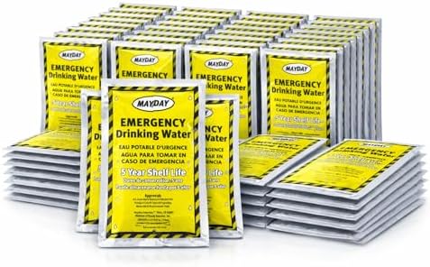 Mayday 73021 Emergency Water Packets (50-Pack) by Mayday
