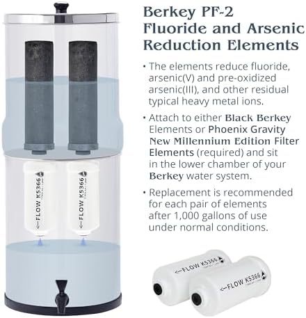 Berkey Authentic Berkey PF-2 Fluoride and Arsenic Reduction Elements (2 Sets of 2, total of 4 Filters) - Image 3
