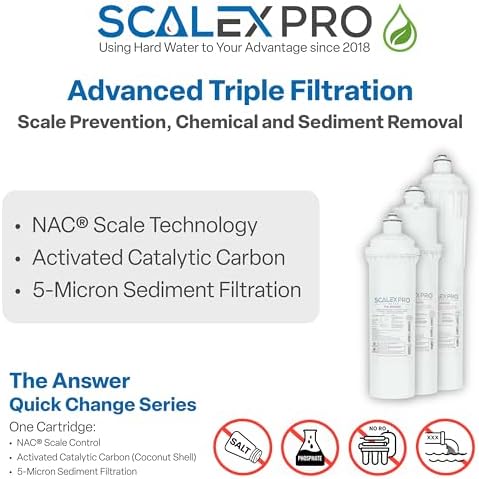 The Answer 10in Slim Line Drop-In Filter – Salt-Free Scale Prevention, Catalytic Carbon, Removes Chlorine & Chloramines, Fits Standard Slim Line Systems, Up to 10,000 Gal Capacity - Image 2