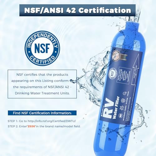 SheeChung RV Water Filter, 4 Pack Camper Water Filter, NSF Certified - Image 2