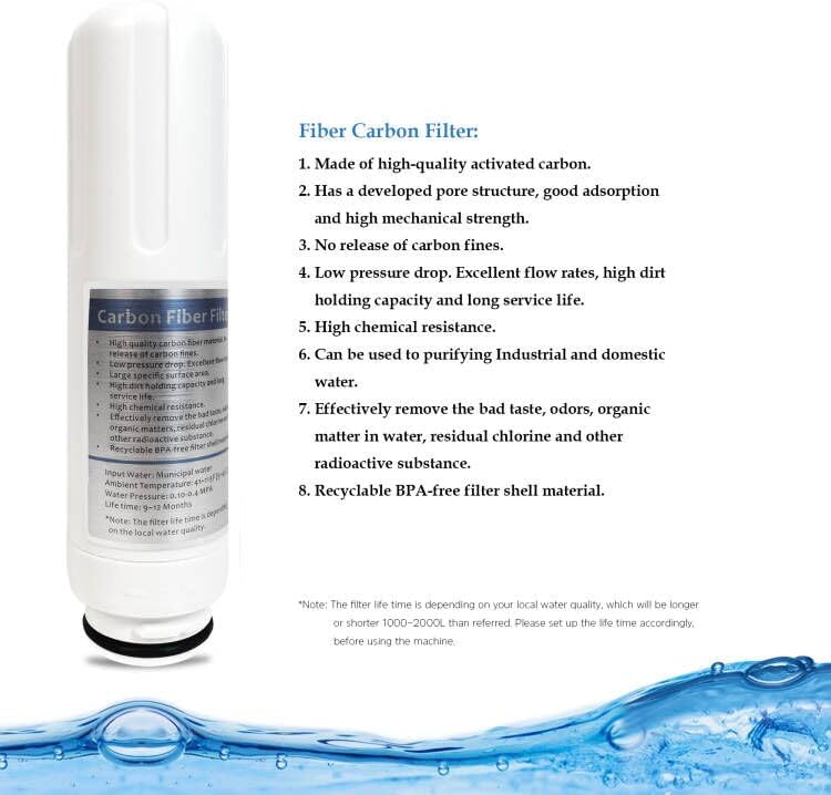 Active Carbon Internal Filter Replacement for Alkaline Water Ionizer - Image 3