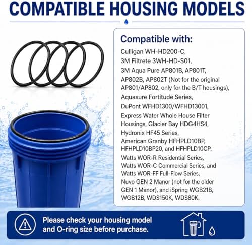 OR-250 O-Rings 4 Pack Replacement Water Filter Housing Seal - Image 4