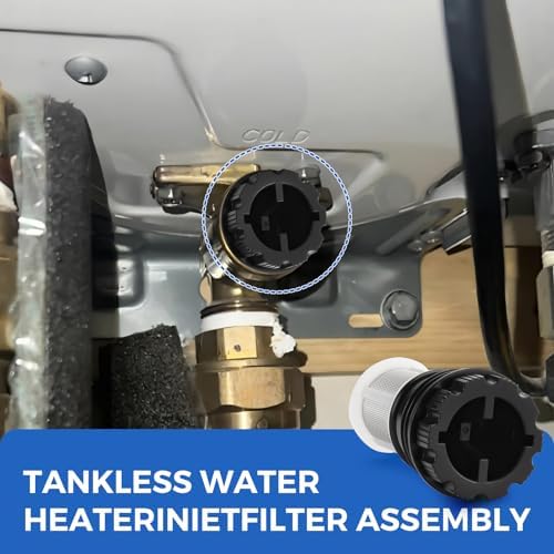 H98-510-S tankless Water Heater Filter Kit for Rinnai tankless Water Heater (2 Tankless Water Heater Inlet Screen Assemblies+2 Black Filter Removal Tool） - Image 5