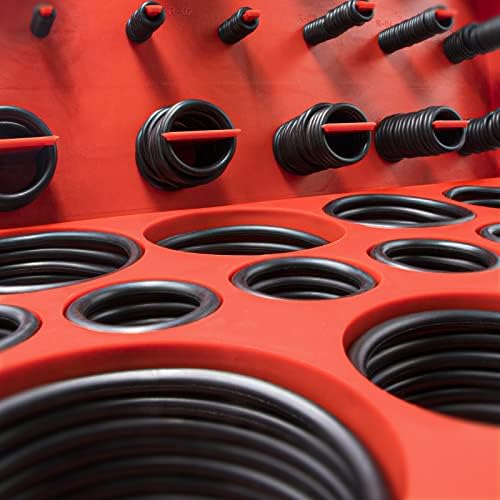KEZE 826 Pcs Universal SAE and Metric O-Rings Kit,Standard 32 Metric & Inch Sizes O ring Assortment in 2 Box with 4 Piece Pick and Hook for Automotive Faucet Hydraulics Hose Air and Gas Sealing Repair - Image 6