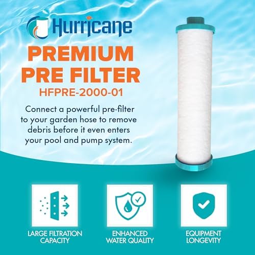 Hurricane Filters HFPRE-2000-01 Pre Fill Filter - 2000 Gallon Garden Hose Pre Filter - Filter Sediment for Spas, Hot Tubs, Pools, Aquariums, Ponds - Replaces Filbur FC-3128, PPS2100 - Image 2