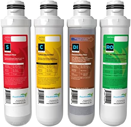AquaticLife Twist-In RO/DI Replacement Kit, 75 GPD, 4-Piece by AQUATICLIFE