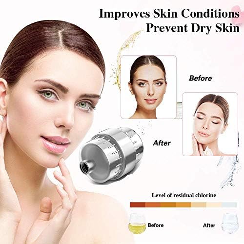 32 Stage Shower Filter with Vitamin C for Hard Water - Water Softener Shower Head Filter with Replaceable Multi-Stage Filter Cartridge to Remove Chlorine, Heavy Metal - Image 3