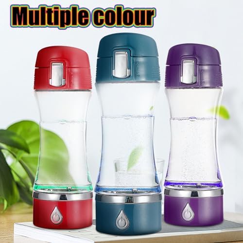 Electrolyzed Water Machine for Home Office Travel,Portable Rechargeable Hydrogen Water Generator,Alkaline Ionizer Generator,Purple - Image 2