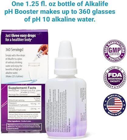 Alkalife pH Booster Drops, 3-Pack, pH 10 Alkaline Water, 360 Servings - Image 3