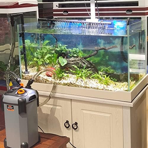 SUNWEN Aquarium External Ultra-Quiet Canister Filter, Fish Tank Water Circulation Filter with Filter Media 171/225/266/317/397GPH - Image 6